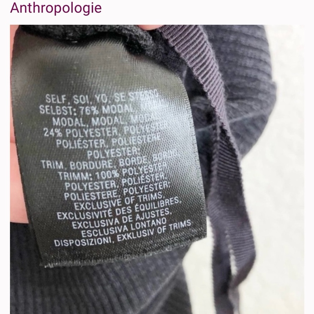 Anthropologie HG in Paris black jumpsuit - Picture 7 of 7